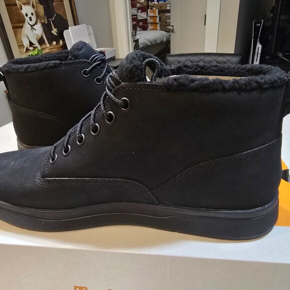 Timberland Men's Davis Square Solid Black Chukka Shoe Size 10 Boot Lined NEW - Picture 2 of 13